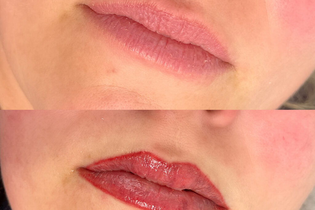 Lip Blush Tattoo Semi-Permanent Lip Color Lip Blushing Aquarelle Lip Blush Lip Tattoo Enhancement Natural Lip Tint Lip Pigmentation Permanent Lip Makeup Lip Color Enhancement Lip Blush Procedure